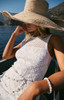 Z Supply Women's Mallorca Crochet Midi Dress in white colorway