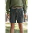 Burlebo Boys' Athletic Performance Shorts in Grizzly Grey with Deer Camo Pockets