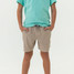 Burlebo Boys' Athletic Performance Shorts in Khaki