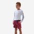The Burlebo Boys' Athletic Performance Shorts in Heather Cardinal