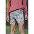 The Burlebo Boys' Everyday Performance Shorts in Classic Deer Camo with Grey Pockets