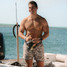 The Burlebo Men's Swim Trunks in Jumbo Deer Camo
