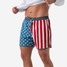Burlebo Men's Swim Trunks Throwback USA front