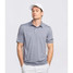 Man Knitted Regular Fit Polo Neck Polo T-Shirt Men's Sawgrass Stripe Polo in Quicksilver colorway
