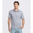 Man Knitted Regular Fit Polo Neck Polo T-Shirt Men's Sawgrass Stripe Polo in Blue Lagoon colorway