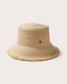 Hemlock Lenny Straw Bucket Hat in natural colorway