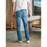 The Faherty Men's Stretch Terry Indigo 5 Pocket Jeans in the Easter Shore Wash