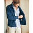 The Faherty Men's Movement Long Sleeve Button Down in the Spring Valley Plaid Pattern