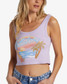 Billabong Women's Wild Waves Tank Top in peaceful lilac colorway
