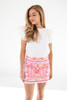 J. Marie Women's Gianni Skirt in white/pink colorway