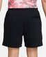 The Nike Men's French Terry Flow Shorts  in Black/White