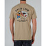 The Salty Crew Men's Fish Fight Classic Tee in Khaki Heather