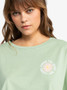 Roxy Women's Feel Free T-Shirt in Laurel Green colorway