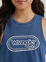 Wrangler Women's Festival Tank in Dark Denim colorway