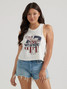 Wrangler Women's Eagle Festival Tank in Egret colorway