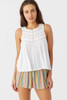 O'Neill Women's Tokeena Knit Tank Top in White colorway