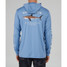 The Salty Crew Men's Bruce Hooded Sunshirt in Marine Blue