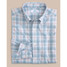 Southern Tide Men's Intercoastal West End Plaid Long Sleeve Sport Shirt in Subdued Blue colorway