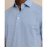 Southern Tide Men's brrr°-eeze Baytop Stripe Performance Polo in Clearwater Blue colorway