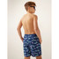 The Chubbies Boys' Lined Classic Swim Trunks in Navy with Pink Liner