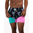 The Chubbies Men's 4 inch Lined Classic Swim Trunks in the Black Palms Print