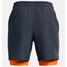 Under Armour boys' UA Tech™ Woven 2-in-1 Shorts in Downpour Gray / Atomic colorway