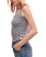 Free People Women's Hummingbird Stripe Tank Top in indigo colorway