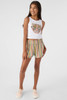 O'Neill Girls' Gabi Stripe Shorts in multi colorway