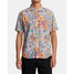 The RVCA Men's Sage Vaughn Short Sleeve Button Up Shirt in the Multi Floral Pattern