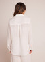 Bella Dahl Women's Oversized Button Down Top in white colorway
