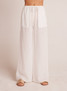 Bella Dahl Women's Wide Leg Beach Pants in white colorway