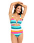 Body Glove Women's Free Flow Eli One Piece Swimsuit in multi colorway