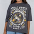 Tiny Whales Girls' Dreamers Tour Tee in Vintage Black colorway