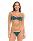 Body Glove Women's Vibration Tainted Love Bandeau Bikini Top in Kingfisher colorway
