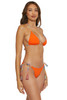 Becca Women's Shoreline Demi Reversible Tie Side Bikini Bottoms in Multi colorway