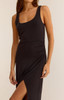 Z Supply Women's Melbourne Dress in Black colorway