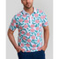 The William Murray Golf Men's Tropical Mums Polo in White