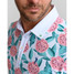 The Jersey Embroidered Polo Shirt Men's Tropical Mums Polo in White