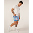 The Chubbies Men's 6 inch  Lined Everywear Performance Shorts in Red White, and Blue Plaid