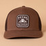 The Gucci GG Canvas Black Baseball Cap Six String Trucker Hat in Toasted Pecan Brown