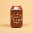 The Fits standard 12oz and 16oz cans and bottles Can Sleeve in Cowhide Brown