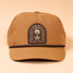 The Soft Serve 6 Panel Flat Peak Cap in the Caramel Colorway The Soft Serve 6 Panel Flat Peak Cap in the Caramel Colorway