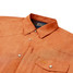 The Texas Standard Men's Short Sleeve Western Field Shirt in the Burnt Orange Colorway