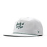 The Melin Coronado Links Hydro Snapback Hat in White and Green