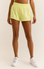 Z Supply Women's Rise Up Fleece Shorts in Key Lime colorway
