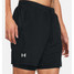 Under Armour Men's Launch 2-in-1 7" Shorts in Black / Reflective colorway