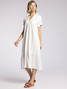 Thread & Supply Women's Paris Dress in Blanc colorway