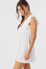 O'Neill Women's Zaina Solid Dress in White colorway