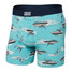 The Saxx Men's Ultra Boxer Briefs in Turquoise