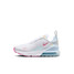 The Nike Little Kids' Air Max 270 Shoes in White and Pink